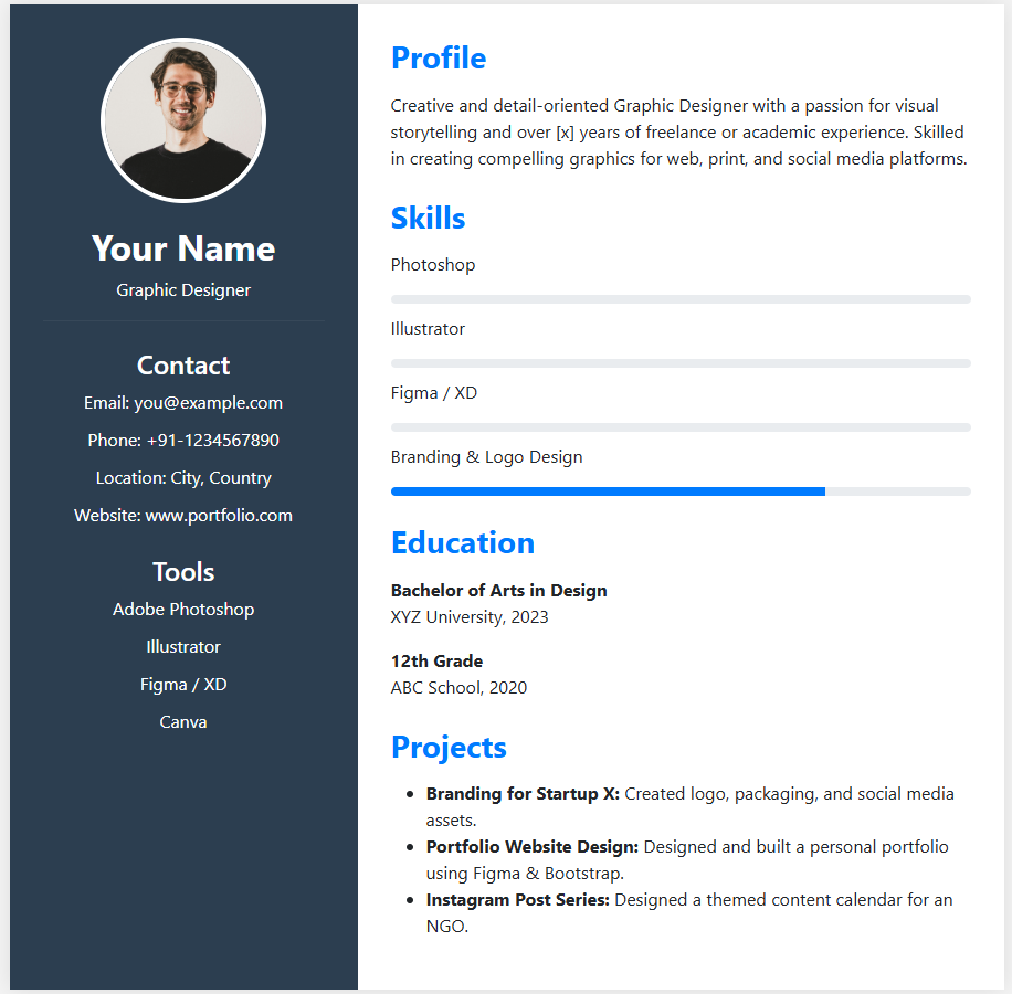Simple Fresher Resume